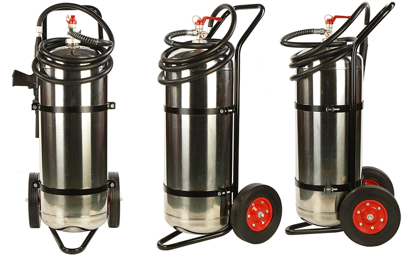 Stainless Steel 50lt Trolley Fire Extinguisher