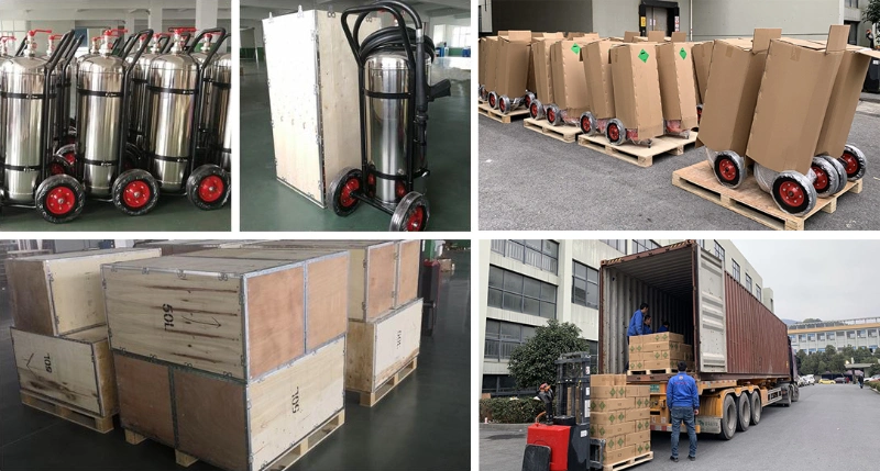 Stainless Steel 50lt Trolley Fire Extinguisher