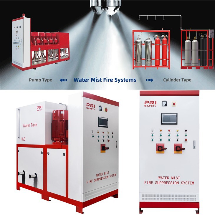 High Pressure Water Mist System For Transportation Tunnels Trains Infrastructure Water Mist Fire Suppression System