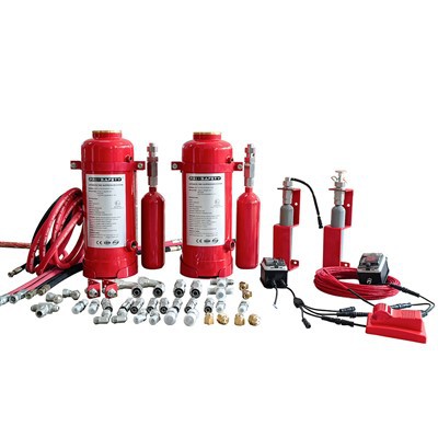 Heavy-Duty Dry Powder Vehicle Fire Suppression System for Mining Trucks and Excavators