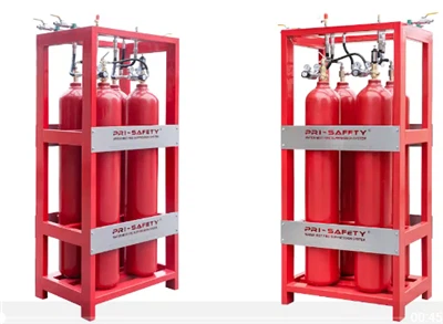 Water Mist Fire System Gas Cylinder Type For ESS Container