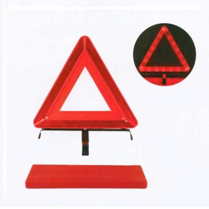 CE Certified LED Light Warning Triangle Collapsible
