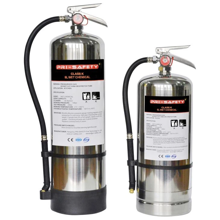 American Wet Chemical Stored Pressure Class K Kitchen Fire Extinguishers