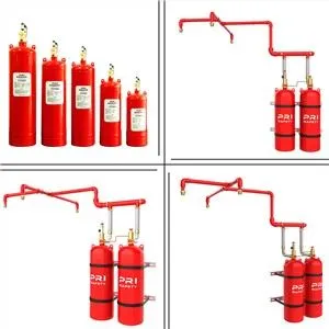HFC-227ea FM200 Gas Fire Fighting Equipment Total Flood Extinguishing System